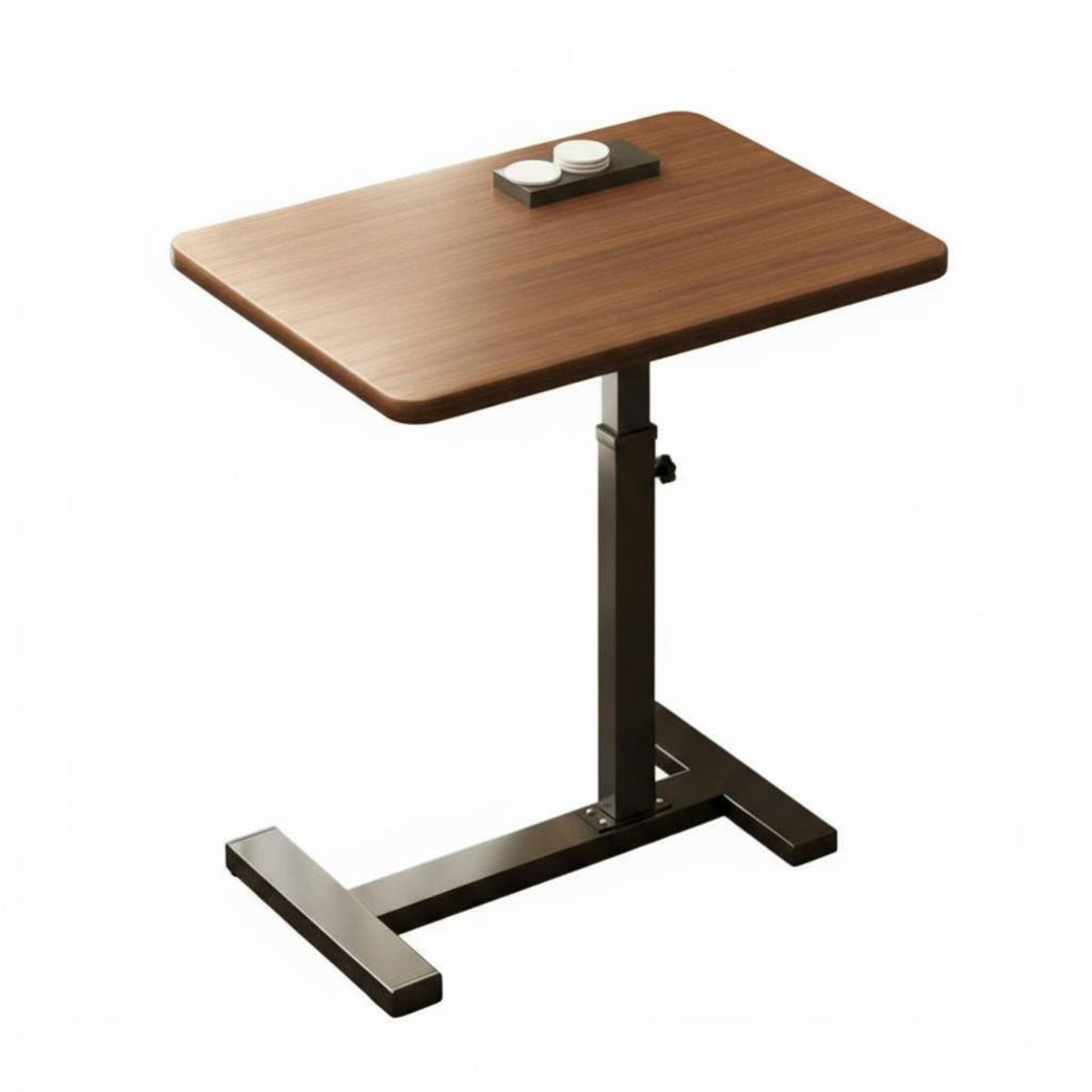 Height Adjustable Rolling C-Shaped Tray Table Movable with casters Rolling C-Shaped Stand Foldable Design Overbed Desk Multi-Purpose for Patients, Bedridden Individuals Women, Hospital Room, Nursing Home, Bedroom