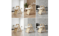Wooden Cat Tree with Cushioned Perch Space-Saving Cat Climbing Frame Cozy Pet Furniture Soft for Kittens