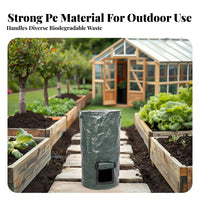 Compost Bag Hard-Wearing Biodegradable Fermentation Bag Water Resistant Kitchen Scrap Collector for Eco-Conscious Individuals, Homeowners, Outdoor