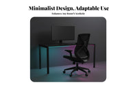 360-Degree Swivel Ergonomic Mesh Back Chair Adjustable Support Ergonomic Rolling Chair Thick Padded Cushion Office Furniture Rocking Function for Students, Telecommuting Workers, Gamers, Study Room, Workstation, Bedroom