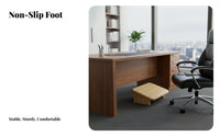 Improves Posture beneath-desk Footrest Non-Slip beneath-desk Foot footrest Adjustable Height Leg rest simple to Clean for telecommuting Workers, People telecommuting Home, Students, Study Room, Gaming Setup