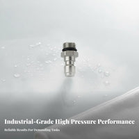 2 Pieces Stainless Steel Pressure Washer Connector Heavy Duty M14x1.5 Male Female Connector Kit Ball Lock Design