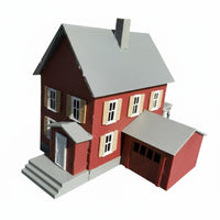 European Design 1/87 Scale House Kit Highly Detailed HO Scale Building Model Paintable DIY Architectural Model Multi-Purpose for Hobbyists, Sand Table Miniature Replica, Dioramas
