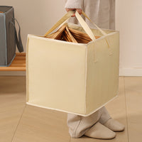 Soft-Sided Hanger Storage Bag Open-Top Square Textile Storage Bag Carry Handles