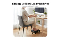 Anti-Slip beneath-desk Footrest Portable beneath-desk Massaging Footrest Easy Assembly Foot Stool two-functionFunction for People telecommuting Home, Adults, Students, Work, Study Room