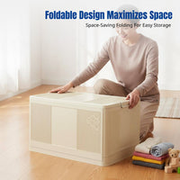 Large Capacity Foldable Storage Bin, Thick Organizer for Clothes, Quilts, Toys, Home, Car