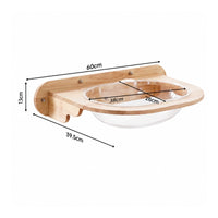 Space-Saving Cat Window Perch with Suction Cups Compact Pet Furniture for Apartment