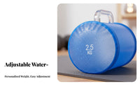 2 Pieces Water Fillable Dumbbells Easy to Stow Water Filled Dumbbell Set Adjustable Weight Dumbbells Floor Safe for Hotel Room