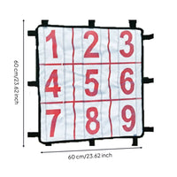 9-Grid Strike Zone Coach Numbered Pockets 9 Pocket Pitching Net Easy Assembly
