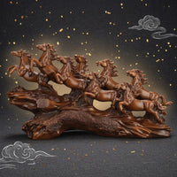 Galloping Horse Figurine Naturalistic Galloping Horse Sculpture Decorative Home Decorative Piece