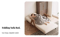 2-in-1 Design Fold-extendable Single Bed Chair Multi-Functional Pull-extendable Single Bed Chair Foldable transformable Armchair Space-Saving for Apartment Dwellers, Students, homeowners, Balcony, Small areas, Living Room, Home Office