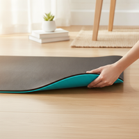 TPE Yoga Mat for Fitness and Exercise, Extra Wide and Thick, Double-Sided Non-Slip, Minor Imperfections