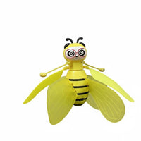 USB Rechargeable Induction Flying Bee Flexible Blades Hand Controlled Drone Crash Resistant for Children