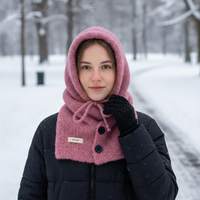 Women's Winter Knitted Hat Scarf Set with Ear Protection