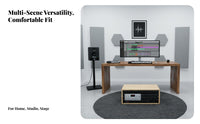Furniture-Grade Appearance 19-Inch Equipment Rack Cold-Rolled Steel Rails 19-Inch Wooden Rack Case Heavy-Duty Wooden Amplifier Cabinet Polished Finish for Music Producers, Audiophiles