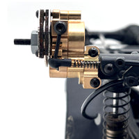 Brass Rear Axle Cup and Gear Cover for Yikong 1/10 YK4106 YK4107 RC Car
