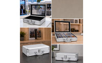 Portable Trading Card Display Case Long-Lasting Trading Card Storage Box with Hinged Lid Clear Organizer Heavy-Duty for Conventions