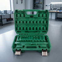 Empty Tool Case with Handle Plastic Tool Storage Case Toolbox Portable Long-Lasting for Diyers, Garage, Workshop