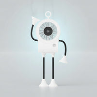 Portable Fan with Flexible Arms Compact Fan with Suction Cups Wall-Mountable for Desk