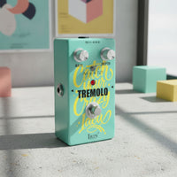 Metal Tremolo Pedal with Toggle Switch Compact Tremolo Pedal Analog Negative Center for Guitarists, Pedalboard
