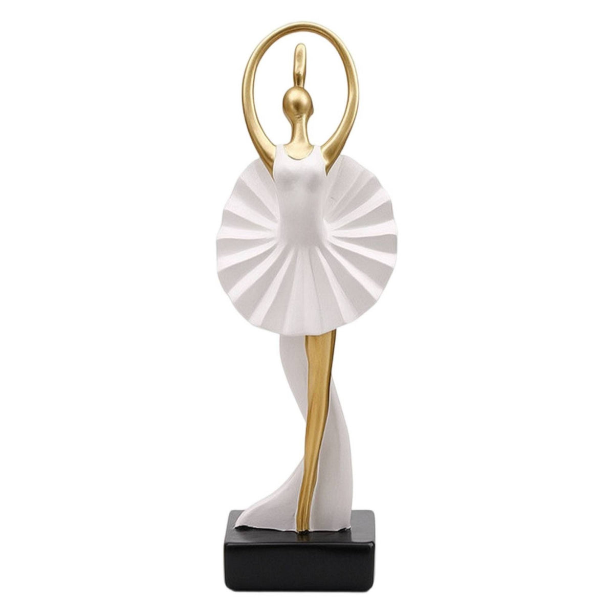 Ballerina Figurine Minimalist Ballet Girl Figurine Sculptural for Liquor Cabinet