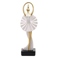Ballerina Figurine Minimalist Ballet Girl Figurine Sculptural for Liquor Cabinet