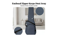 Accessory Compartment Folk Guitar Case Zippered Acoustic Guitar Case Front Pocket Music Gear Lightweight for Travel