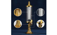 Tabletop Beer Dispenser with Ice Column Light-up Beverage Dispenser with Tap Clear Beer Dispenser Chilled for Hosts, Parties, Home Taverns, Game Nights