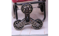 Triangle Replacement Casters Smooth Rolling Stair Climbing Wheel Replacement Caster with PU Wheels for Shopping Carts