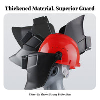High Temperature Resistant Metal Joining Helmet with Safety Hat Adjustable Fit Hard Hat Metal Joining Mask Long-Lasting PC Material Full Face Welder Mask Hands-Hands-Removed for Metalworkers, Industrial Workers, Construction Sites, Factories, Workshops
