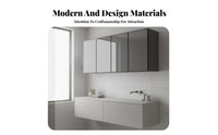 Hanging Cabinet with Accessible Storage-Shelf Saving Multi-Section Storage Versatile Waterresistant Vertical surfaceMounted Furniture for Families