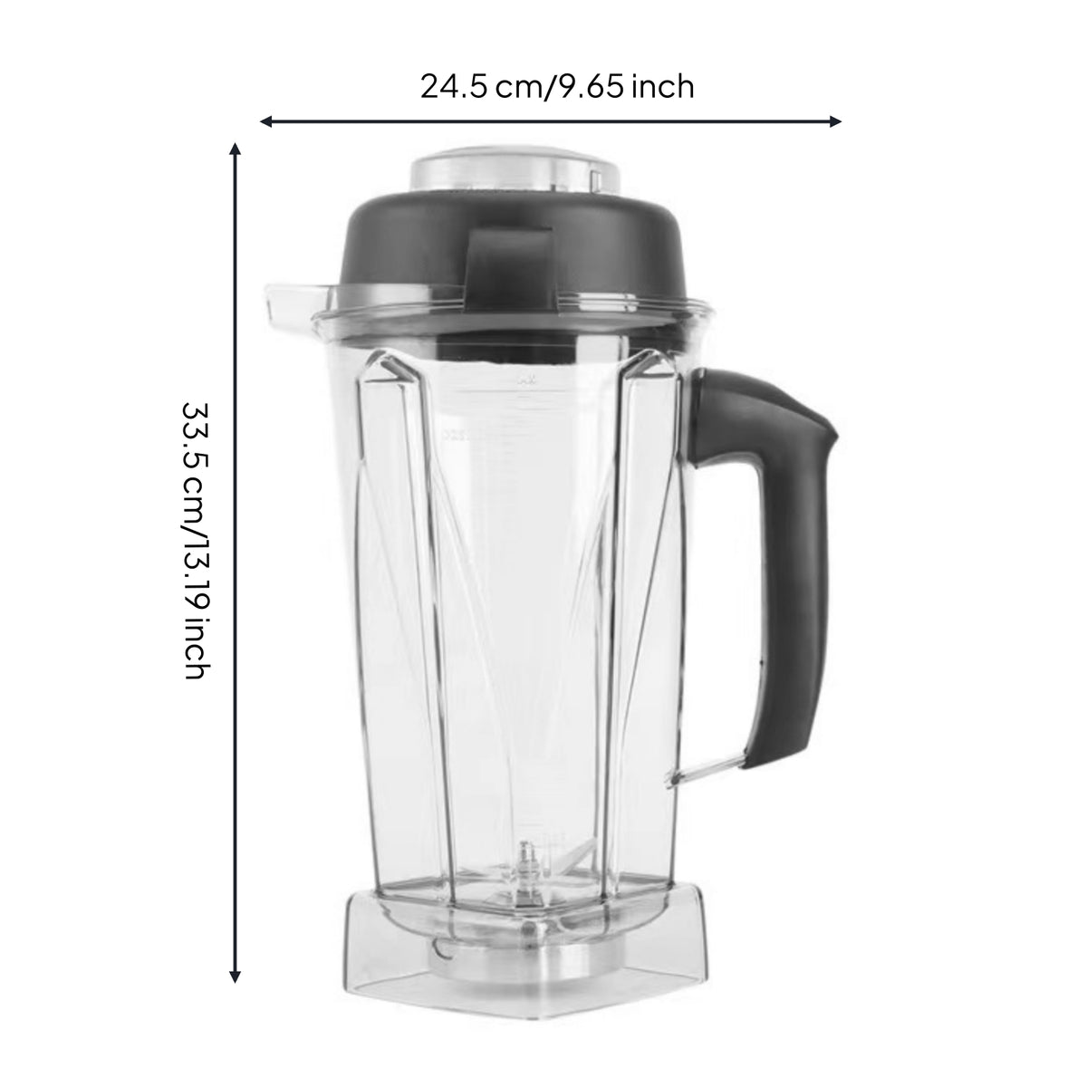 Graduated Replacement Blender Jar Transparent Replacement Pitcher Clear Appliance Part for Kitchen