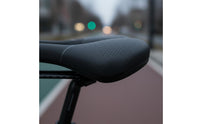 Built-in Tail Light Bike Saddle with Taillight Ergonomic Design USB Rechargeable Bike Seat Shock Absorbing Sports Gear Memory Foam Padding for Cyclists, Night Riding
