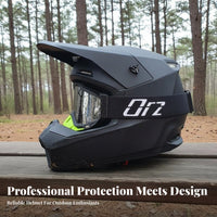 Downhill Mountain Bike Helmet DOT Certified Downhill Bike Helmet Removable Visor Guarding Gear for Teens, Kids, Rough Terrain Riding