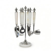 Bar Tool Organizer Sleek Cocktail Shaker Stand Organized Holder for Bartenders, Kitchen Counter