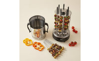 Stainless Steel Vertical Skewer Grill Two-Voltage Voltage Electric Skewer Grill Compact Cooking Appliance