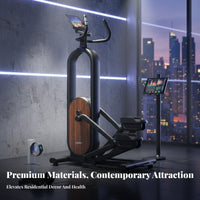 Low Effect Elliptical Machine Smart Air Walk Glider Full-Body Workout Compact Stepper Machine Quiet Operation for Apartment