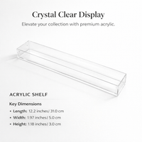 Wall Mounted Display Cabinet, Clear Acrylic Case for Bedroom, Transparent Box, for Figure Collection