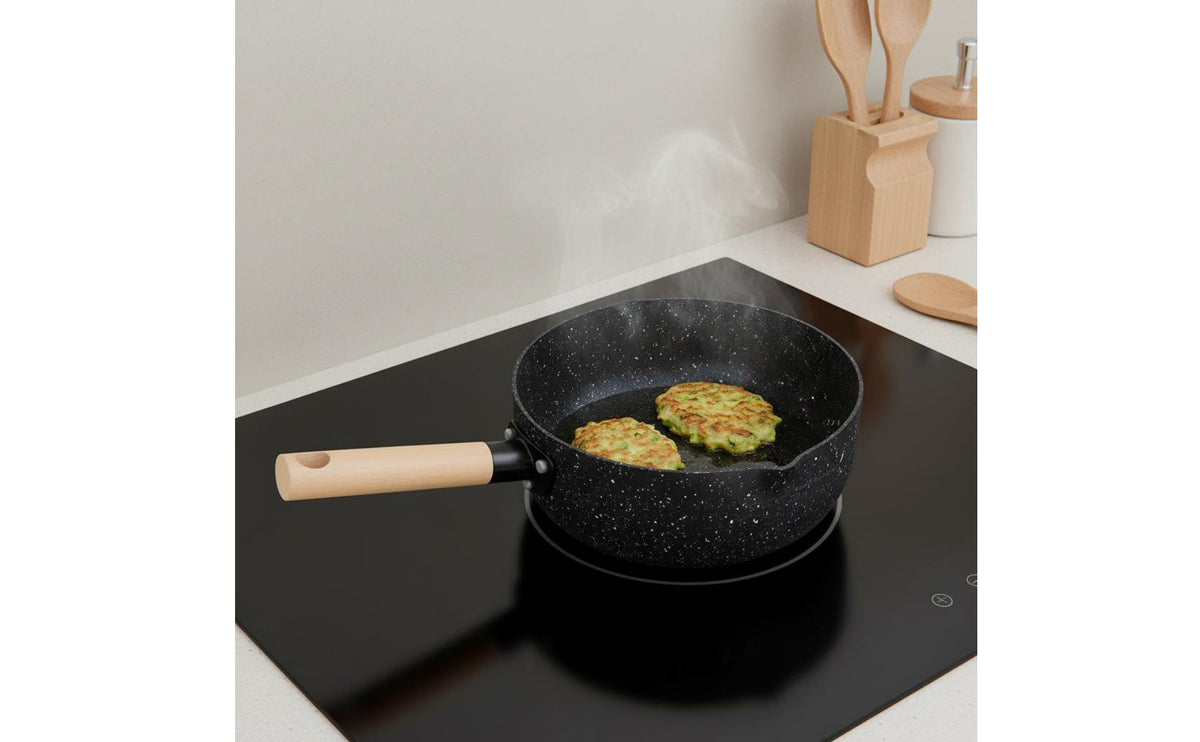 Maifan Stone Pot Multipurpose Maifan Stone Coated Pot Non-Stick Saucepan Even Heating Cookware Thickened Reinforced Bottom