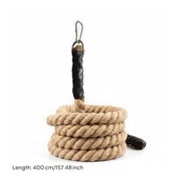 Natural Sisal Cat Climbing Rope Thick Braided Cat Rope Long-Lasting Metal Hook Pet Accessory for Play
