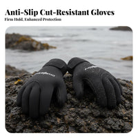 Neoprene Diving Gloves Cut Resistant 3mm Thermal Diving Gloves Watersports Gear Waterproof Safeguarding Hand Protection Keeps