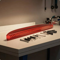 Center Elevated Position Third Brake Light Easy to Install Third Brake Light Assembly Curved Elevated Position Stop Lamp for Mechanics