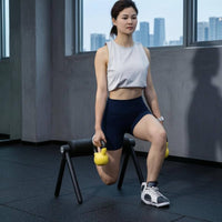 Stable Leg Training Device Ribbed Foot Exercise Roller Compact Three-Legged Leg Roller Metal