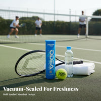 4 Balls Long-Lasting Pressure Tennis Balls Long-Lasting Tennis Ball Professional Grade for Athletes, Beginners, Training, Outdoor Courts