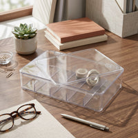Transparent Glasses Storage Box Space-Saving Sunglasses Organizer Dust-Proof