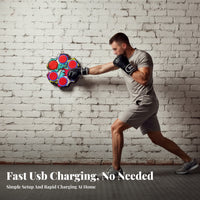 Rubber Striking Face Wall-Mounted Boxing Target Adjustable Volume Wall Mounted Punching Pad Fast Charging Light-up Punch Pad Built-in Counter