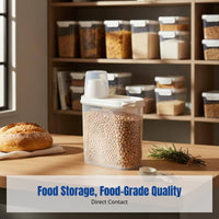 Grain Storage Container, Food Grade Airtight Leakproof Cereal Box, Kitchen Pantry Organizer, Household Sealed Canister