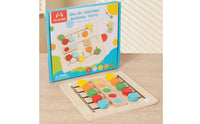 Color Sorting Puzzle Board Fine Motor Color Sorting Board Matching Game Smooth Edges Learning Toy Safe for Toddlers, Homeschool