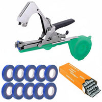 Multi-Functional Plant Tying Machine Labor-Saving Hand Tying Machine Complete Kit Garden Tapener Lightweight for Farmers, Gardeners, Agriculture, Orchard, Greenhouse