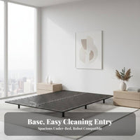 Floating Bed Frame Headboard Bedroom Furniture Minimalist Design Mattress Support for partners, Homeowners, Apartment, Guest Room